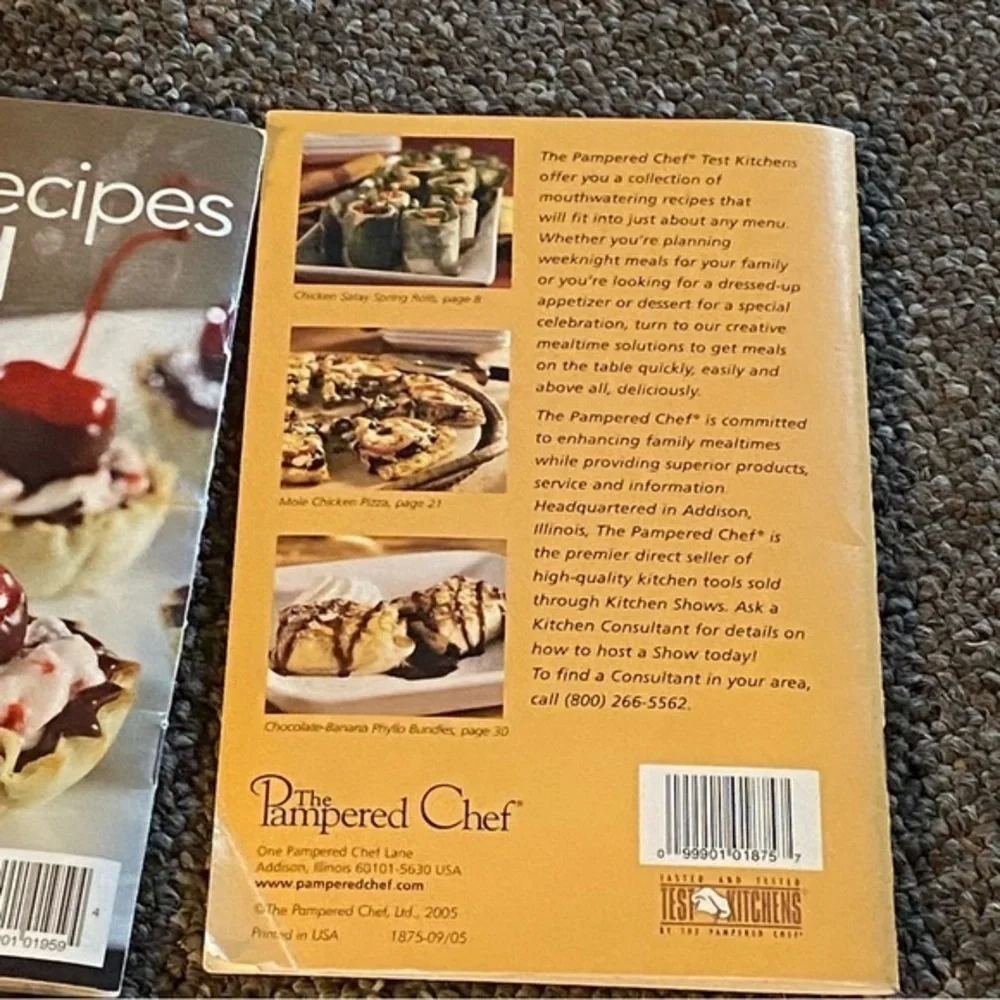Pampered Chef‎ Seasons Best Recipe Collection Books 4 Total